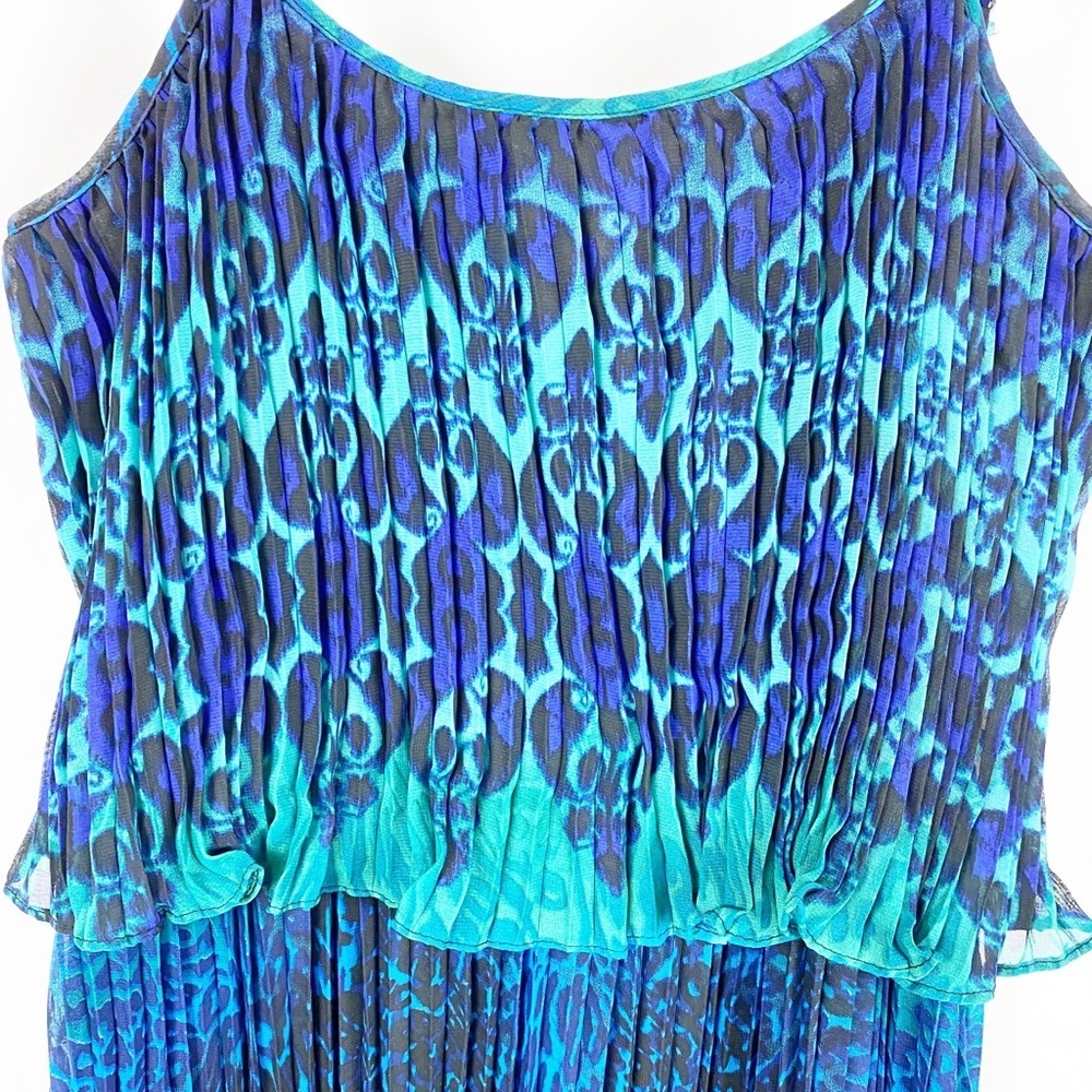 ROMEO & JULIET Blue Animal Print Maxi Dress - Picture 2 of 4